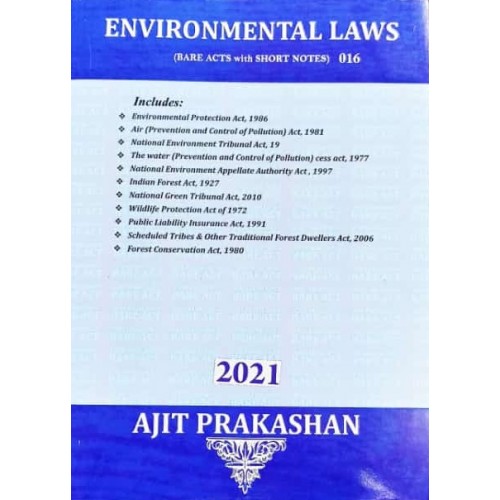 Ajit Prakashan's Environmental Laws (Bare Acts with Short Notes)